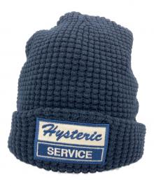 Histeric Glamour（ヒステリックグラマー）の古着「HYSTERIC SERVICEワッペン ニットキャップ」｜ネイビー