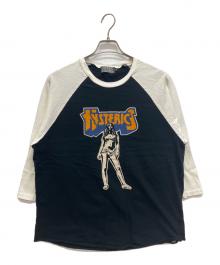 Hysteric Glamour（ヒステリックグラマー）の古着「BAD AS MAMA 七分袖Tシャツ」｜ブラック