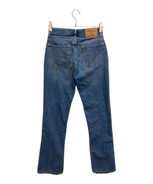 Histeric Glamour（ヒステリックグラマー）HISTERIC GLAMOUR (ヒステリックグラマー) GUITAR GIRL センタースリットデニムパンツ ブルー サイズ: 66cm (W26)の古着・服飾アイテム