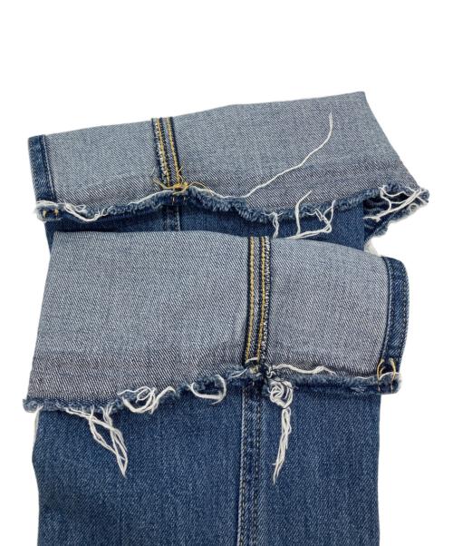 Histeric Glamour（ヒステリックグラマー）HISTERIC GLAMOUR (ヒステリックグラマー) GUITAR GIRL センタースリットデニムパンツ ブルー サイズ: 66cm (W26)の古着・服飾アイテム