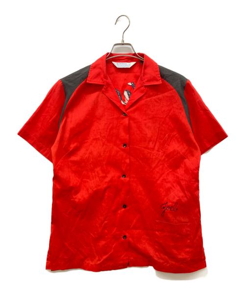 Hilton（ヒルトン）Hilton (ヒルトン) 70'sヴィンテージボーリングシャツ レッド サイズ:40の古着・服飾アイテム