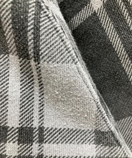 BAPE BY A BATHING APE（ベイプバイアベイシングエイプ）BAPE BY A BATHING APE (ベイプバイアベイシングエイプ) 初期タグ　エルボーパッチ付きチェック柄ラグランフルジップパーカー ブラック サイズ:Lの古着・服飾アイテム