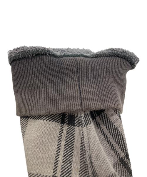 BAPE BY A BATHING APE（ベイプバイアベイシングエイプ）BAPE BY A BATHING APE (ベイプバイアベイシングエイプ) 初期タグ　エルボーパッチ付きチェック柄ラグランフルジップパーカー ブラック サイズ:Lの古着・服飾アイテム