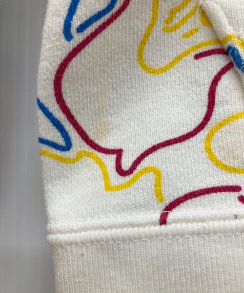 APEE by A BATHING APE（エーエイプ・バイ・ア・ベイシング・エイプ）APEE BY A BATHING APE (エーエイプ・バイ・ア・ベイシング・エイプ) ネオンサルカモ　ダブルジップパーカー ホワイト サイズ:TALLの古着・服飾アイテム