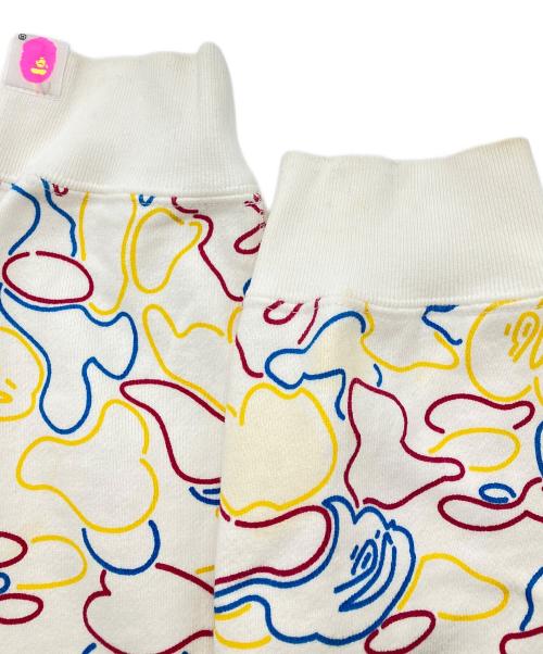 APEE by A BATHING APE（エーエイプ・バイ・ア・ベイシング・エイプ）APEE BY A BATHING APE (エーエイプ・バイ・ア・ベイシング・エイプ) ネオンサルカモ　ダブルジップパーカー ホワイト サイズ:TALLの古着・服飾アイテム