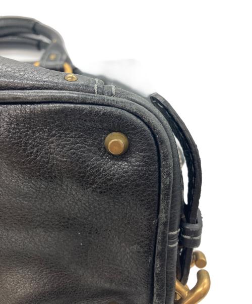 Chloe（クロエ）Chloe (クロエ) レザーパディントントートバッグ　Paddington Zip Leather Shopping Tote ブラックの古着・服飾アイテム