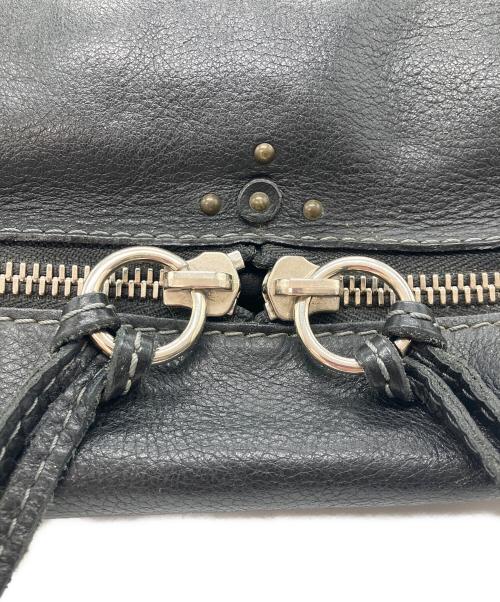 Chloe（クロエ）Chloe (クロエ) レザーパディントントートバッグ　Paddington Zip Leather Shopping Tote ブラックの古着・服飾アイテム