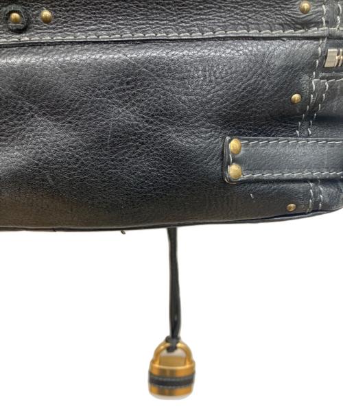 Chloe（クロエ）Chloe (クロエ) レザーパディントントートバッグ　Paddington Zip Leather Shopping Tote ブラックの古着・服飾アイテム