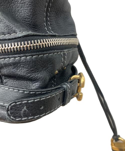 Chloe（クロエ）Chloe (クロエ) レザーパディントントートバッグ　Paddington Zip Leather Shopping Tote ブラックの古着・服飾アイテム