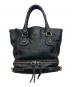 Chloe（クロエ）の古着「レザーパディントントートバッグ　Paddington Zip Leather Shopping Tote」｜ブラック