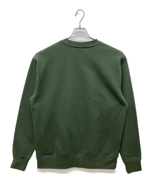 HUF（ハフ）HUF (ハフ) サークルロゴ刺繍スウェット グリーン サイズ:M 未使用品の古着・服飾アイテム