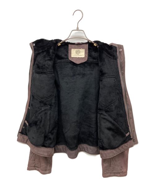 Ed Hardy（エド ハーディー）ED HARDY (エド ハーディー) ジップパーカー ブラウン サイズ:Ｌの古着・服飾アイテム