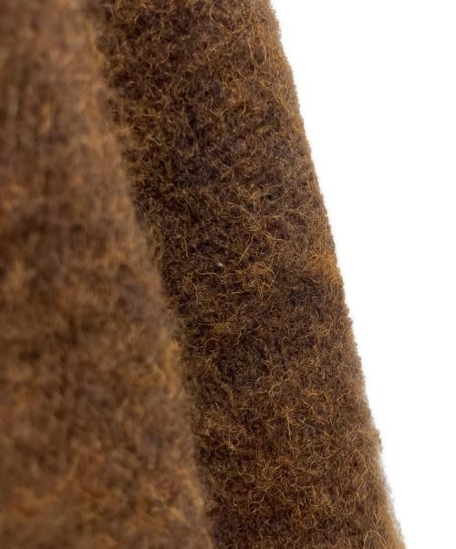 H BEAUTY&YOUTH（エイチ ビューティー&ユース）H BEAUTY&YOUTH (エイチ ビューティー&ユース) ナッピングウール 4B ポロカラーニット ブラウン サイズ:Ｓの古着・服飾アイテム