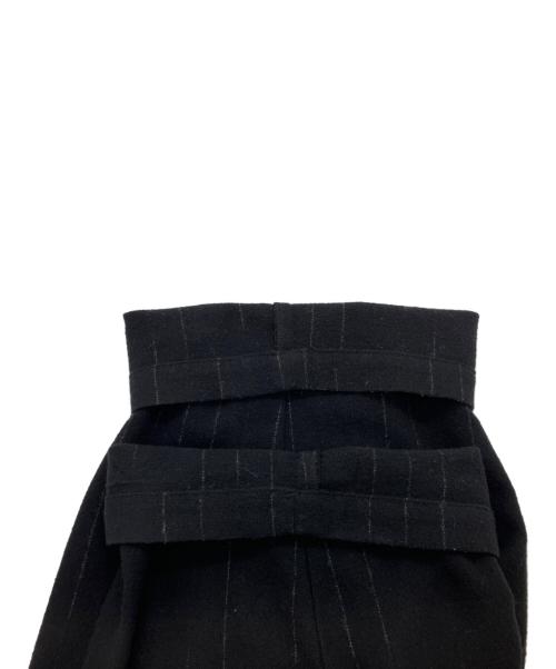 yokosakamoto（ヨウコサカモト）yokosakamoto (ヨウコサカモト) Double Pleated Wide Easy Pants　ダブルプリ―テッドワイドイージーパンツ　ウールパンツ ブラック サイズ:Ｍの古着・服飾アイテム