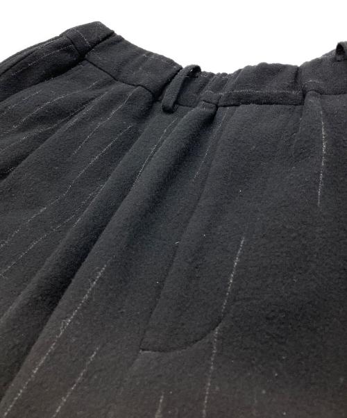 yokosakamoto（ヨウコサカモト）yokosakamoto (ヨウコサカモト) Double Pleated Wide Easy Pants　ダブルプリ―テッドワイドイージーパンツ　ウールパンツ ブラック サイズ:Ｍの古着・服飾アイテム