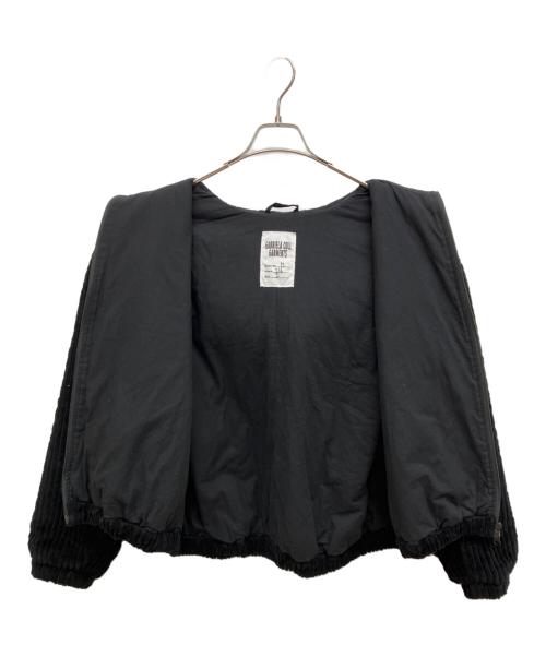 gabriela coll garments（ガブリエラコールガーメンツ）GABRIELA COLL GARMENTS (ガブリエラコールガーメンツ) CORDUROY PUFFER ZIPPER JACKET ブラック サイズ:2の古着・服飾アイテム