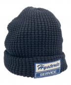 Hysteric Glamourヒステリックグラマー）の古着「HYSTERIC SERVICEワッペン ニットキャップ」｜ブラック