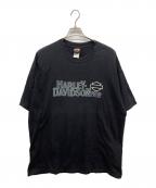 HARLEY-DAVIDSONハーレーダビッドソン）の古着「プリントTシャツ」｜ブラック