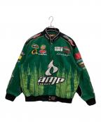 JR NATIONジェイアール ネイション）の古着「AMP ENERGYレーシングジャケット」｜グリーン