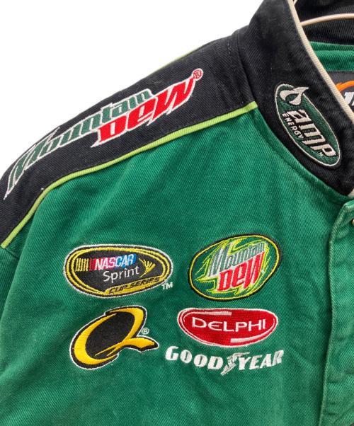 JR NATION（ジェイアール ネイション）JR NATION (ジェイアール ネイション) AMP ENERGYレーシングジャケット グリーン サイズ:XLの古着・服飾アイテム