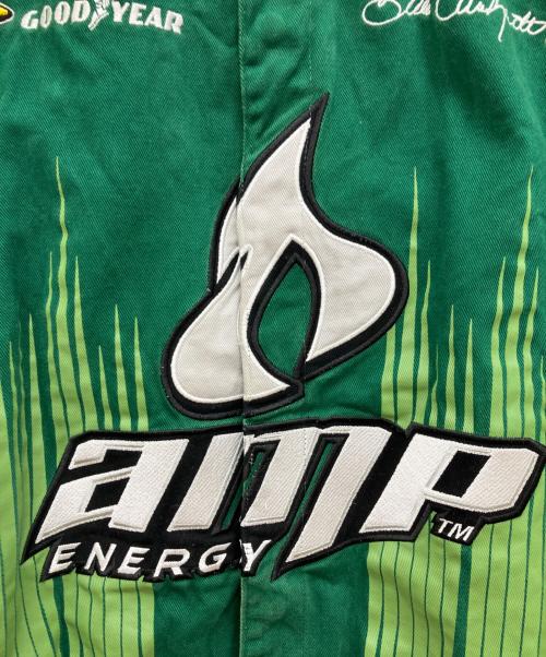 JR NATION（ジェイアール ネイション）JR NATION (ジェイアール ネイション) AMP ENERGYレーシングジャケット グリーン サイズ:XLの古着・服飾アイテム