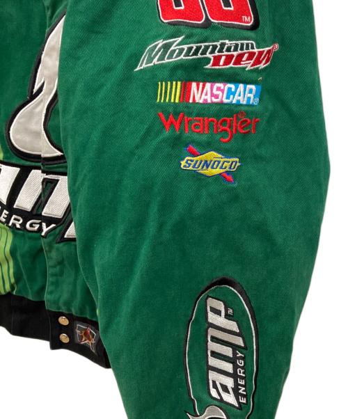 JR NATION（ジェイアール ネイション）JR NATION (ジェイアール ネイション) AMP ENERGYレーシングジャケット グリーン サイズ:XLの古着・服飾アイテム