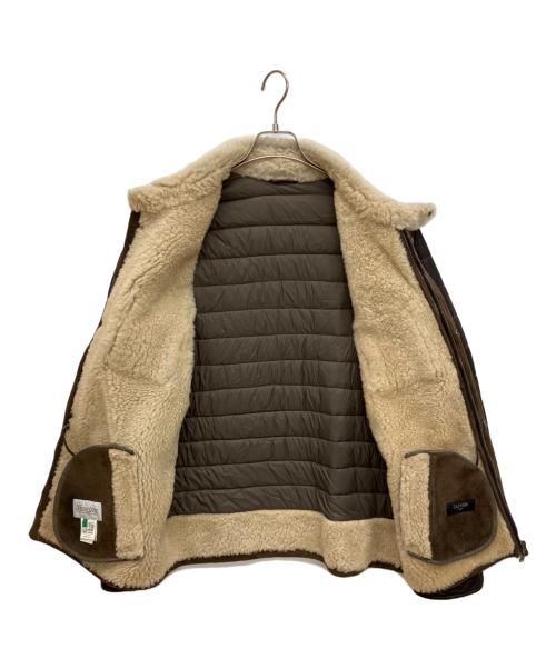 OLIVIERI（オリヴィエリ）OLIVIERI (オリヴィエリ) リアルムートン切替ダウンジャケット ブラウン サイズ:サイズ52の古着・服飾アイテム