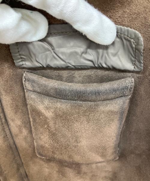 OLIVIERI（オリヴィエリ）OLIVIERI (オリヴィエリ) リアルムートン切替ダウンジャケット ブラウン サイズ:サイズ52の古着・服飾アイテム