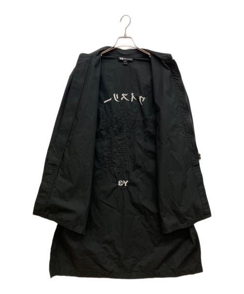 Y-3（ワイスリー）Y-3 (ワイスリー) U CRFT GRAPHIC LONG SHIRT　ユー・クラフト・グラフィック・ロング・シャツ ブラック サイズ:Ｓの古着・服飾アイテム