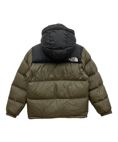 THE NORTH FACE（ザ ノース フェイス）THE NORTH FACE (ザ ノース フェイス) ヌプシフーディーダウンジャケット　ワンポイントジャケット カーキ サイズ:Mの古着・服飾アイテム