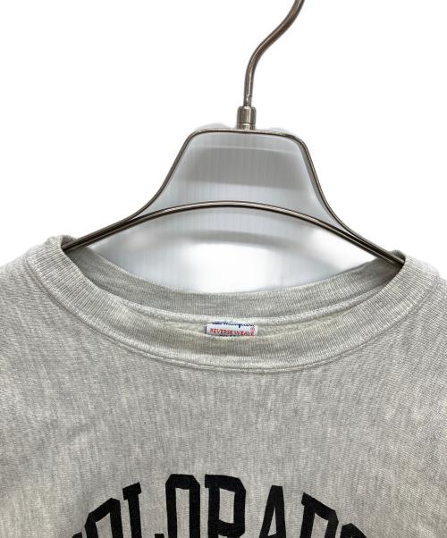 Champion REVERSE WEAVE（チャンピオン リバース ウィーブ）Champion REVERSE WEAVE (チャンピオン リバース ウィーブ) 3段カプセルプリント 90s リバースウィーブスウェット グレー サイズ:XLの古着・服飾アイテム