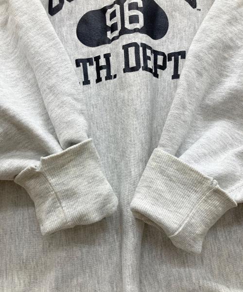 Champion REVERSE WEAVE（チャンピオン リバース ウィーブ）Champion REVERSE WEAVE (チャンピオン リバース ウィーブ) 3段カプセルプリント 90s リバースウィーブスウェット グレー サイズ:XLの古着・服飾アイテム