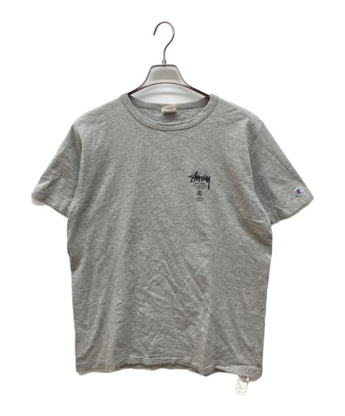 stussy（ステューシー）stussy (ステューシー) campion ランタグ両面プリントTシャツ グレー サイズ:Lの古着・服飾アイテム