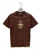 stussyステューシー）の古着「クラウンプリントTシャツ」｜ブラウン
