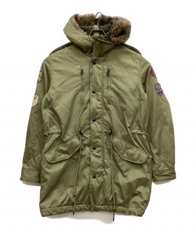 中古・古着通販】DIESEL (ディーゼル) モッズコート グリーン サイズ:L