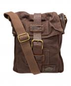 DOLCE & GABBANAドルチェ＆ガッバーナ）の古着「オールドキャンバスフラップショルダーバッグ」｜ブラウン