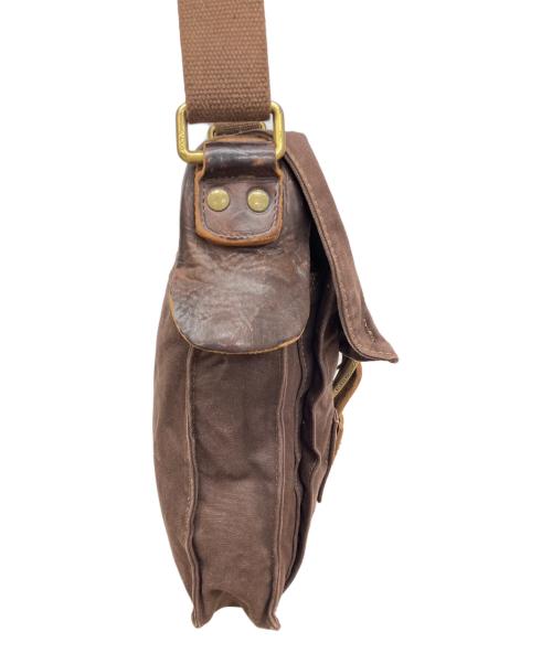 DOLCE & GABBANA（ドルチェ＆ガッバーナ）DOLCE & GABBANA (ドルチェ＆ガッバーナ) オールドキャンバスフラップショルダーバッグ ブラウンの古着・服飾アイテム