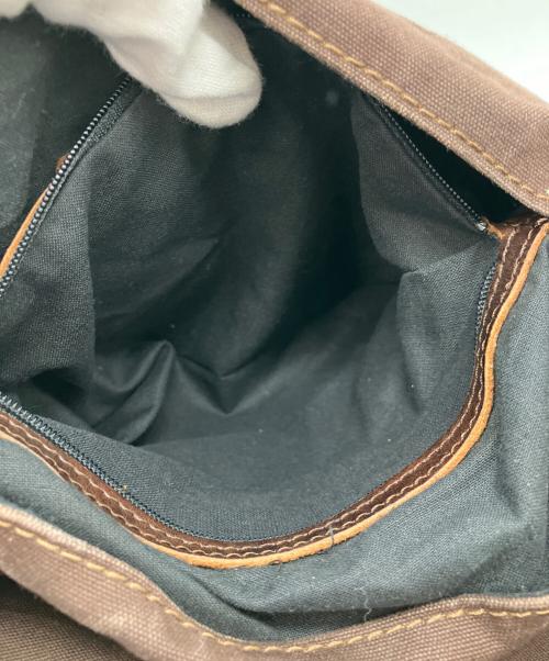 DOLCE & GABBANA（ドルチェ＆ガッバーナ）DOLCE & GABBANA (ドルチェ＆ガッバーナ) オールドキャンバスフラップショルダーバッグ ブラウンの古着・服飾アイテム