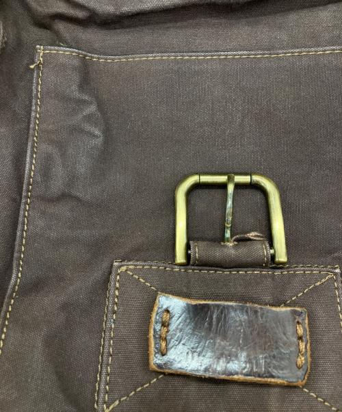 DOLCE & GABBANA（ドルチェ＆ガッバーナ）DOLCE & GABBANA (ドルチェ＆ガッバーナ) オールドキャンバスフラップショルダーバッグ ブラウンの古着・服飾アイテム