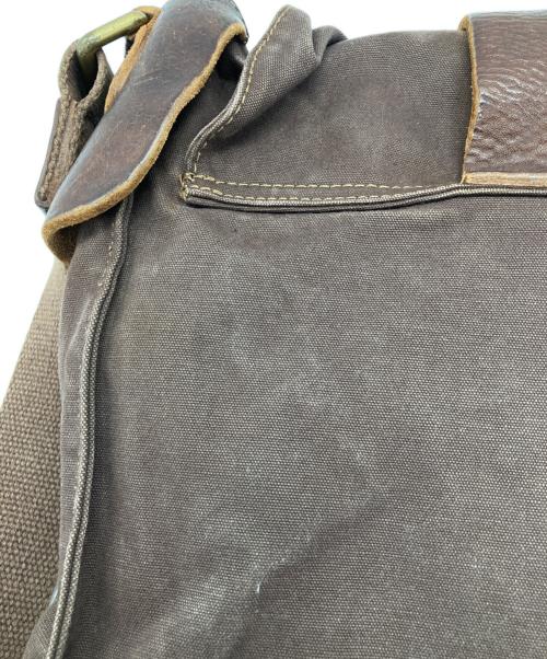 DOLCE & GABBANA（ドルチェ＆ガッバーナ）DOLCE & GABBANA (ドルチェ＆ガッバーナ) オールドキャンバスフラップショルダーバッグ ブラウンの古着・服飾アイテム