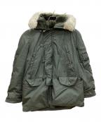 US ARMYユーエスアーミー）の古着「85年製USAF N-3B パーカー　フライトジャケット」｜グリーン