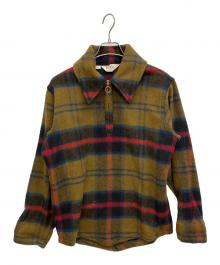 WOOLRICH（ウールリッチ）の古着「70'sヴィンテージウールハーフジッププルオーバー」｜ブラウン