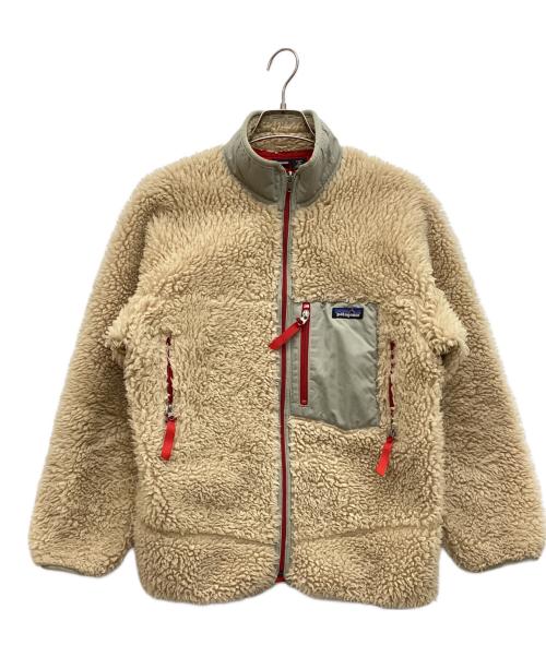 Patagonia（パタゴニア）Patagonia (パタゴニア) レトロXカーディガン　ボアジャケット ベージュ サイズ:KIDS　XLの古着・服飾アイテム