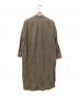UNFIL (アンフィル) shankar cotton-flannel shirt dress ブラウン：5000円