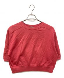 AURALEE（オーラリー）の古着「LIGHT FLOWY ハーフスリーブスウェット」｜ピンク