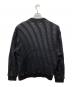 SAXONY (ザクソニー) レザー切替ニット ブラック サイズ:XL：7000円