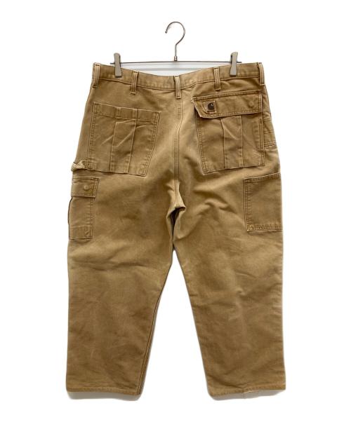 CarHartt（カーハート）CarHartt (カーハート) ダック カーペンター カーゴ ワーク パンツ ブラウン サイズ:38×30の古着・服飾アイテム