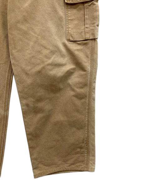 CarHartt（カーハート）CarHartt (カーハート) ダック カーペンター カーゴ ワーク パンツ ブラウン サイズ:38×30の古着・服飾アイテム