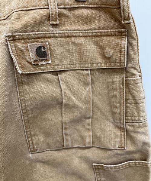 CarHartt（カーハート）CarHartt (カーハート) ダック カーペンター カーゴ ワーク パンツ ブラウン サイズ:38×30の古着・服飾アイテム