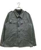 SWISS ARMYスイスアーミー）の古着「ワークジャケット　ミリタリーデニムジャケット」｜グレー